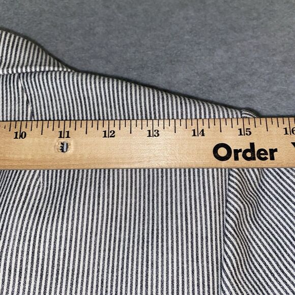 Banana Republic Blazer Jacket Women’s 4 Navy White Pinstripe Career Work 23” - Picture 15 of 16